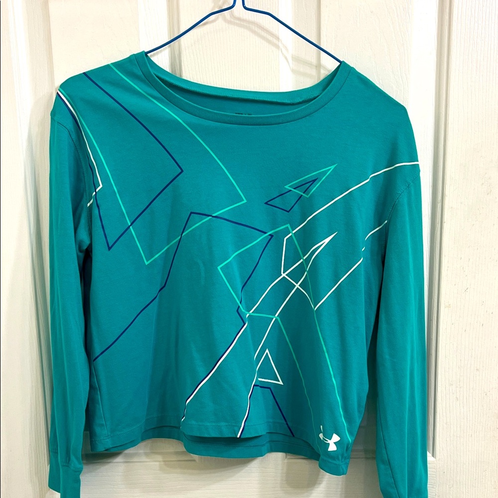 Under Armour Teal Geometric Women's Sweatshirt